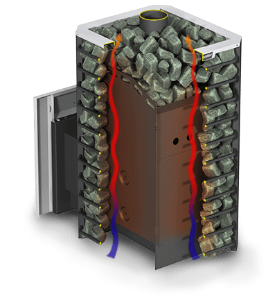 Дровяная печь для бани ERMAK 24 СЕТКА-ПРЕМИУМ