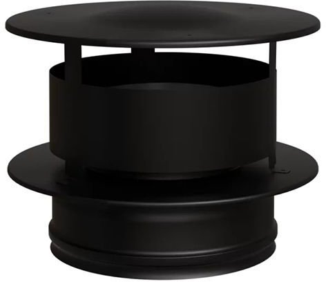 Оголовок Феррум BlackSide с ветрозащитой черный (430/0,5 мм + нерж / эмаль /600° черная)