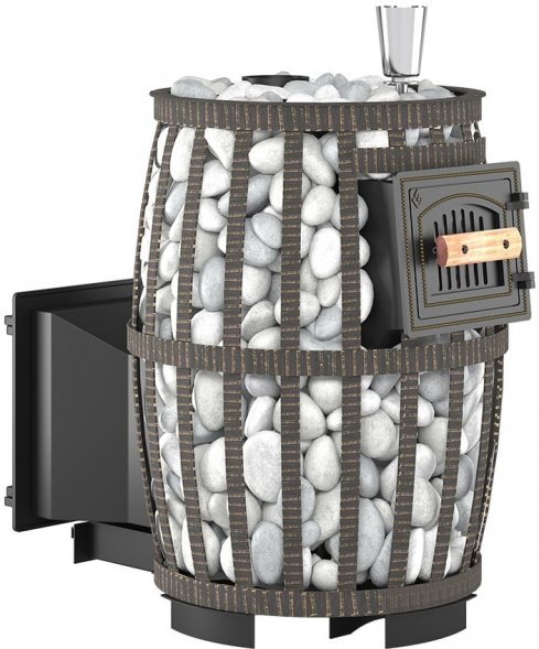 Дровяная печь для бани Везувий Легенда Русский пар Ковка 24 (240)