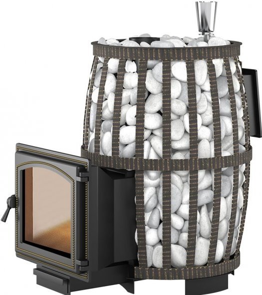 Дровяная печь для бани Везувий Легенда Русский пар Ковка 24 (240)