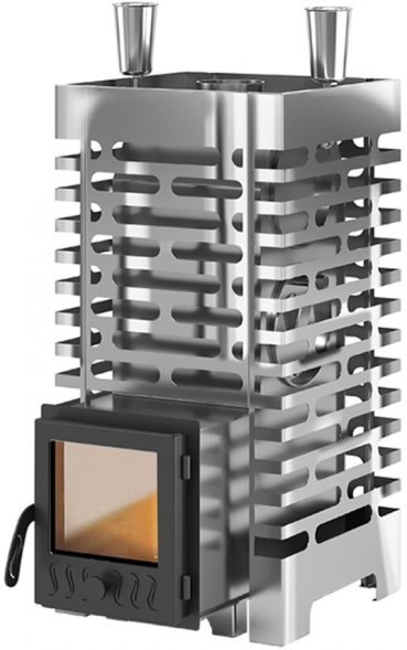 Дровяная печь для бани ASTON 20 INOX стекло