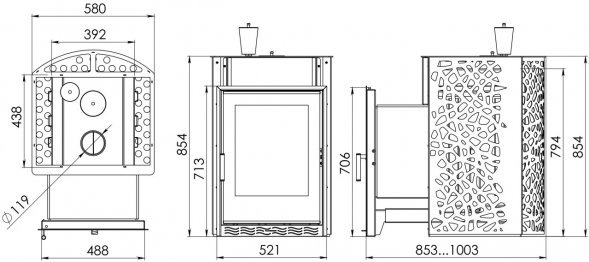 Банная печь Мета-Бел ПБМ 20 LUX