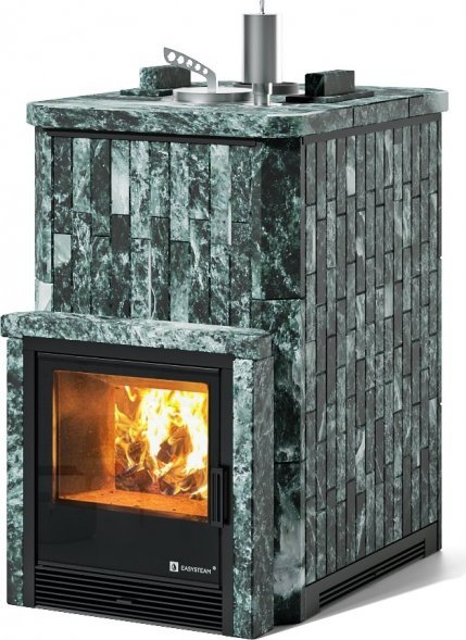 Печь для бани ИзиСтим Южная 16 закрытый верх с топкой из парной