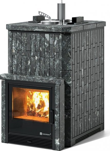 Печь для бани ИзиСтим Южная 16 закрытый верх с топкой из парной