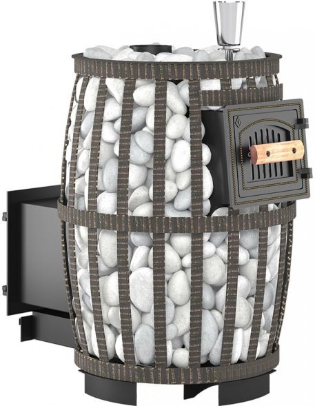 Дровяная печь для бани Везувий Легенда Русский пар Ковка 24 (270)