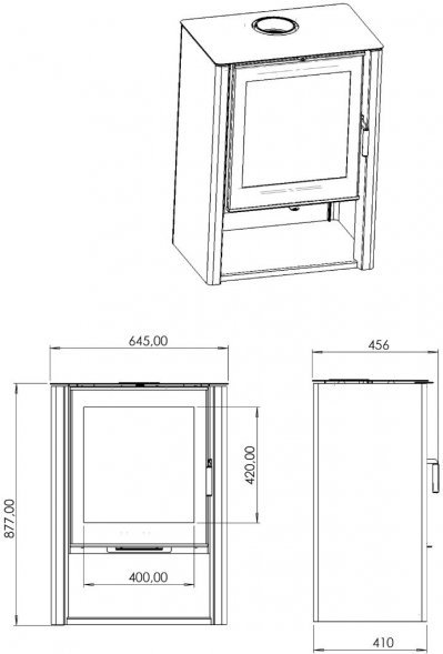 Печь-камин Мета-Бел Севан 7