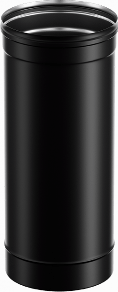 Дымоход 0,5 м Феррум BlackSide черный (430/0,8 мм / эмаль /600°)