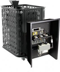 Чугунная печь с закрытой каменкой Black Stove Verona 18 ГАЗ