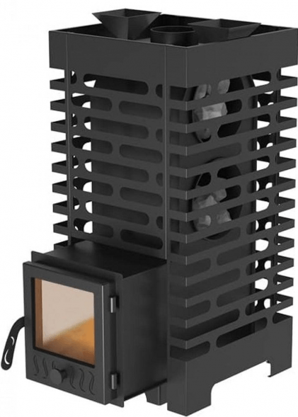 Дровяная печь для бани Aston 20 со стеклянной дверцей