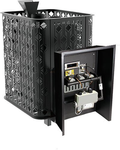 Чугунная печь с закрытой каменкой Black Stove Verona 26 ГАЗ