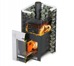 Дровяная печь для бани ERMAK 16 СЕТКА-СТАНДАРТ