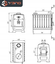 Печь УЗПО «Теплушка В 200»