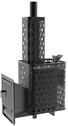 Чугунная печь с закрытой каменкой Black Stove Verona 18 ГАЗ