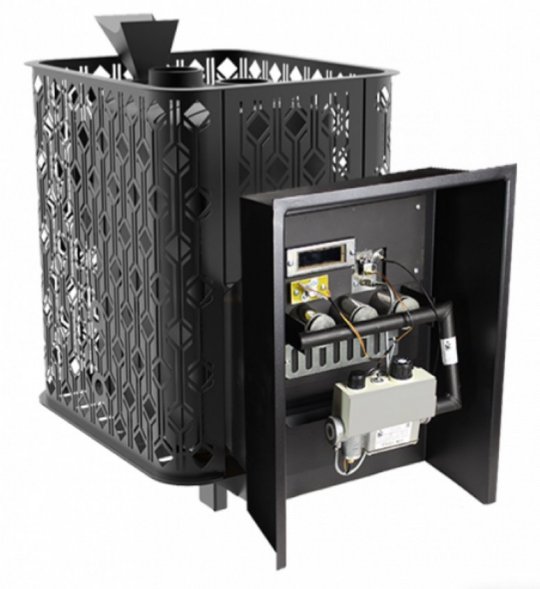 Чугунная печь с закрытой каменкой Black Stove Verona 18 ГАЗ