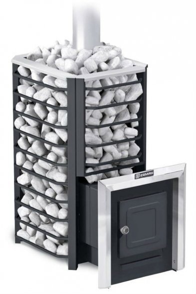 Дровяная печь для бани ERMAK 20 СЕТКА-СТАНДАРТ