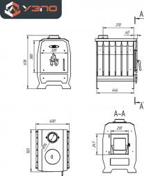 Печь УЗПО «Теплушка В 100»