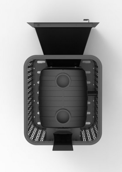 Чугунная печь с закрытой каменкой Black Stove Verona 26 ГАЗ