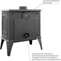 Печь-камин Везувий SV-16 "Антрацит"