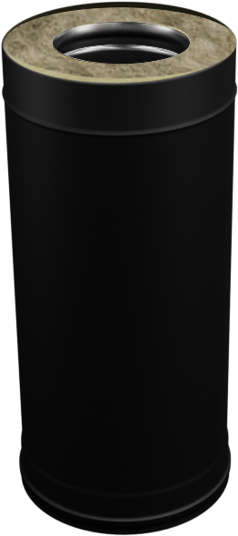 Сэндвич 0,5 м Феррум BlackSide черный (AISI 430/ 0.8)
