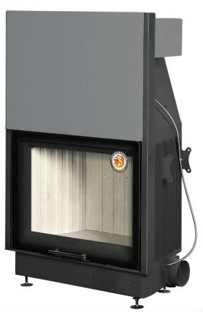 Каминная топка Экокамин Вега 800 Р подовое горение принтинг