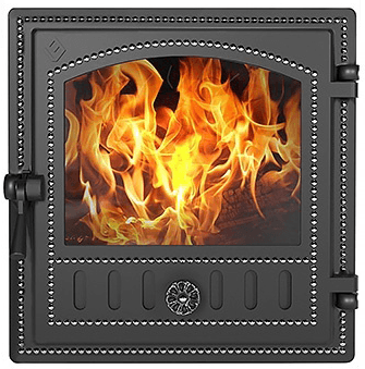 Дверка каминная Везувий 280 (антрацит)