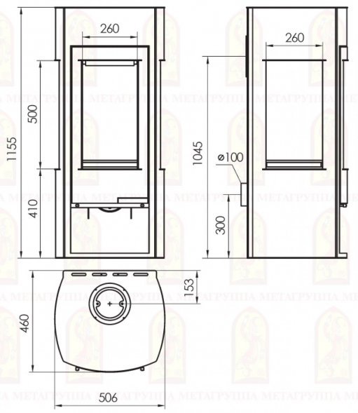 Печь-камин Мета-Бел Нёман
