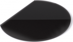 Лист стеклянный напольный Черный (Black) (1100х850х8мм) СП-4