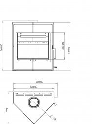 Печь-камин Мета-Бел ЛеМан