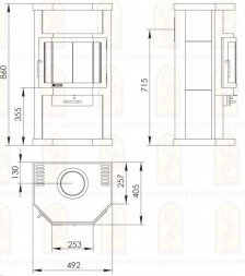 Печь-камин Мета-Бел Ока