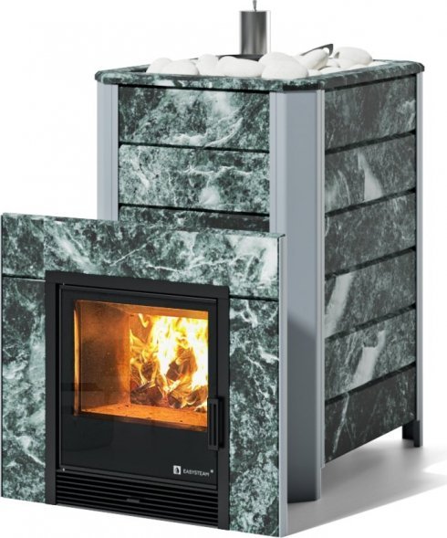 Печь Ялта 35/2024 в облицовке из камня