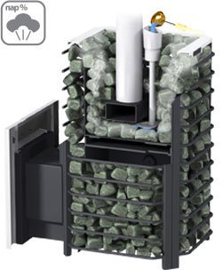 Дровяная печь для бани ERMAK 30 СЕТКА ЛЮКС