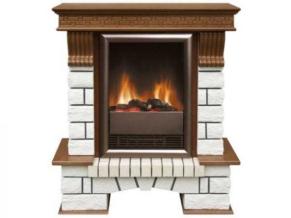 Электрокамин Pierre Luxe дуб с очагом Viotta