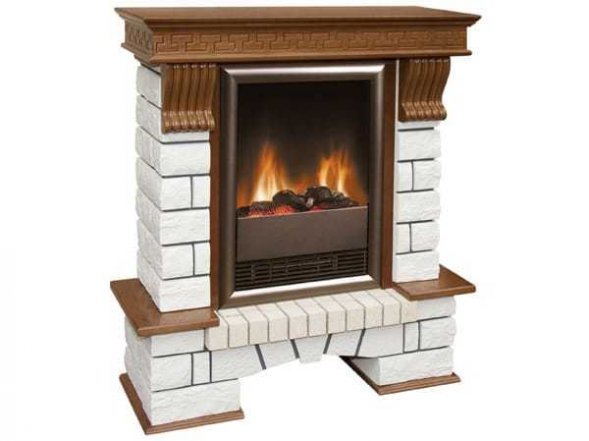 Электрокамин Pierre Luxe дуб с очагом Viotta