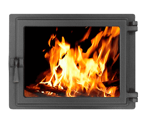 Дверка ЭТНА каминная Панорама (правая)