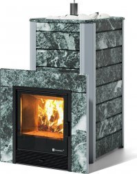 Печь Ялта 40/2024 в облицовке из камня