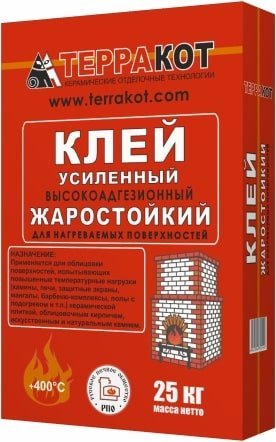 Клей жаростойкий усиленный Терракот (25 кг)