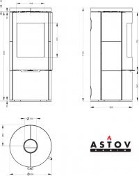 Печь-камин Астов R1.0 K