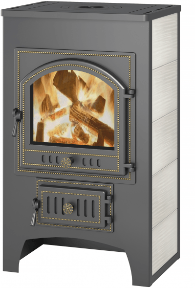 Печь-Камин Везувий ПК-01 (205) с плитой бежевый