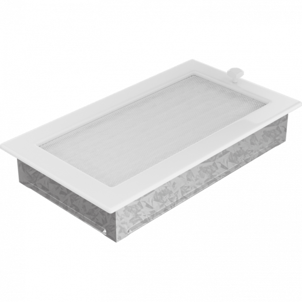 Вентиляционная решетка Kratki белая с жалюзи