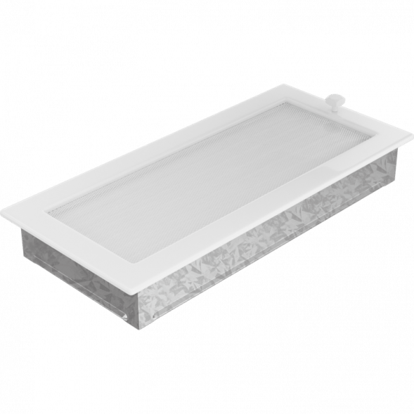 Вентиляционная решетка Kratki белая с жалюзи