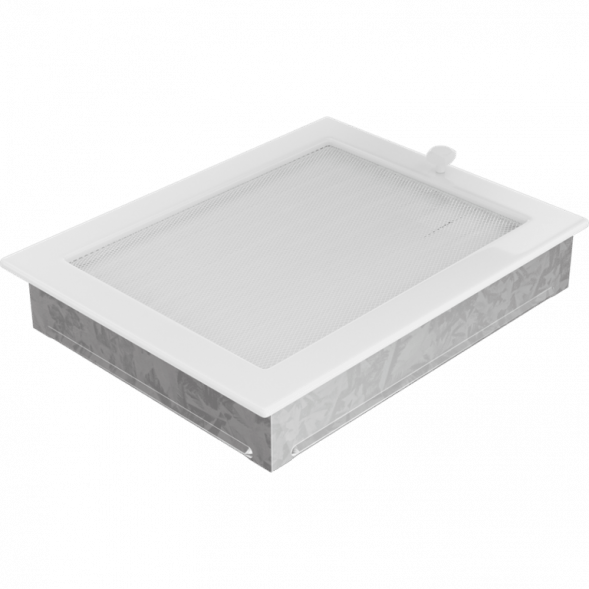 Вентиляционная решетка Kratki белая с жалюзи