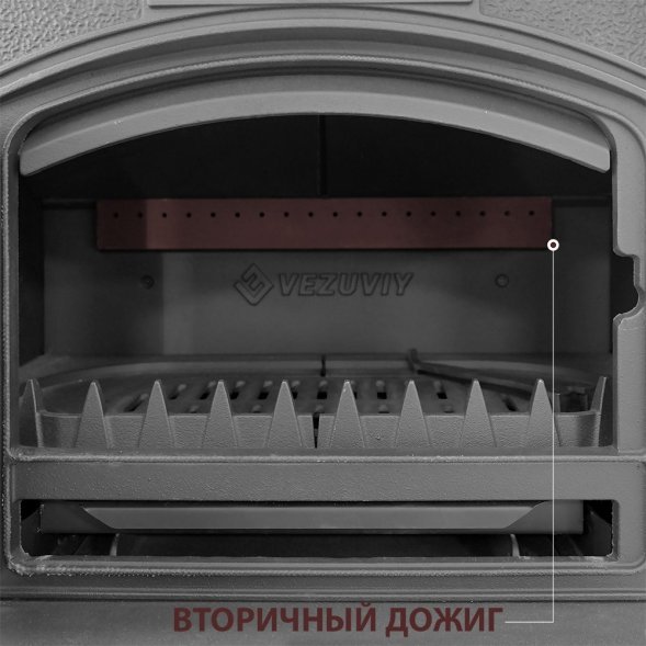 Печь-камин Везувий KZ-14РS "Антрацит"