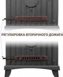 Печь-камин Везувий KZ-14РS "Антрацит"