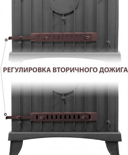 Печь-камин Везувий KZ-14РS "Антрацит"