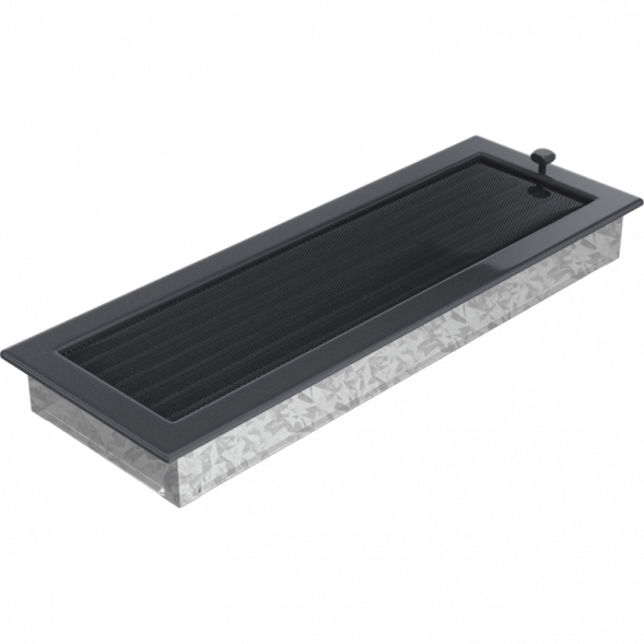 Вентиляционная решетка Kratki графит с жалюзи