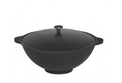 Казан чугунный с крышкой Везувий 6л