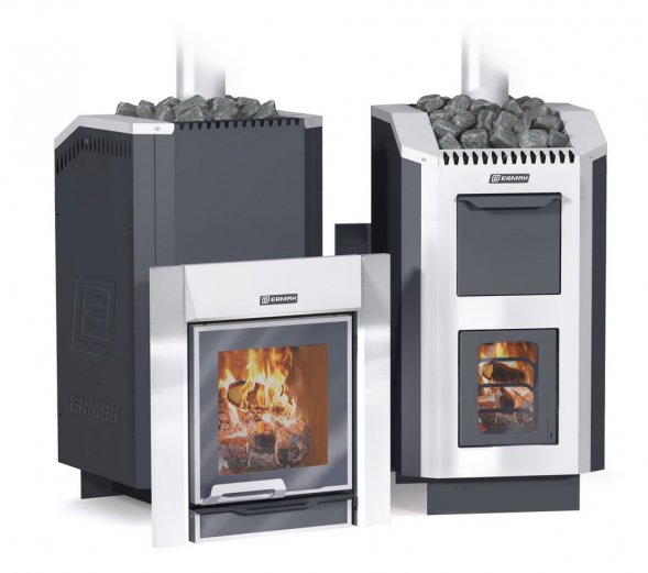 Дровяная печь для бани ERMAK 36 ЛЮКС