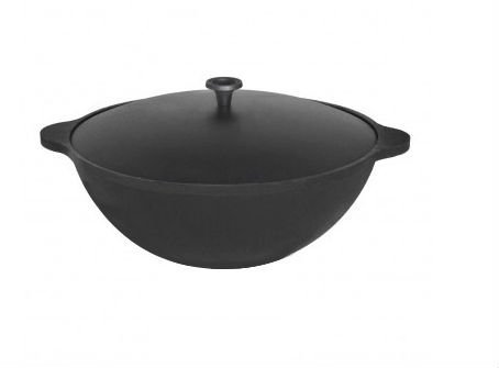 Казан чугунный с крышкой Везувий 8л