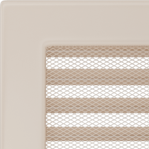 Вентиляционная решетка Kratki кремовая с жалюзи