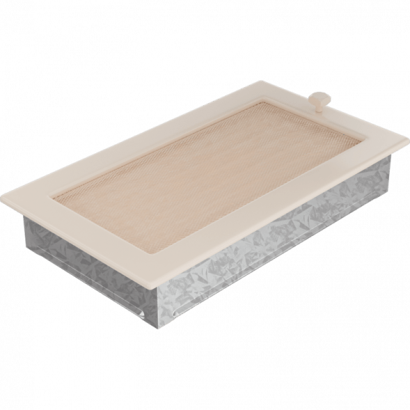 Вентиляционная решетка Kratki кремовая с жалюзи